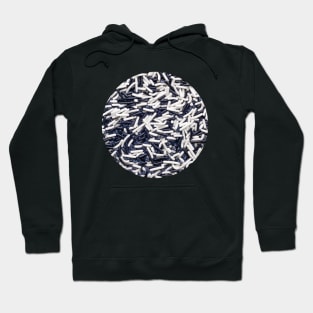 Black and White Sprinkles Circle Photograph Hoodie